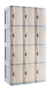 Four Tier M Size Twelve ABS Plastic Locker - Product Image 2
