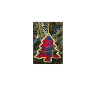 Zari Embroidery Classic Hanging Christmas <b>Tree</b> <b>Ornament</b> - Product Image 1