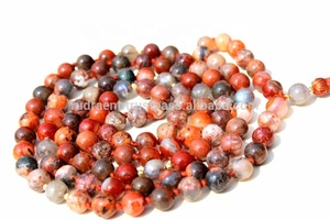 Colgante de ágata de fuego Natural hecho a mano, 108 cuentas - Product Image 5