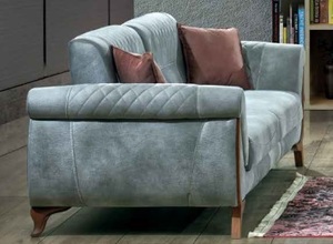 Ensemble de canapés de salon Ramada, style Chesterfield moderne, en bois, pour appartement et hôpital - Product Image 3