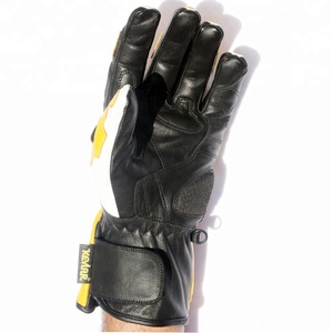 Gants de course Kepap en cuir polyuréthane à doigts entiers avec sangle de poignet réglable et poignées chauffantes pour la moto et les activités de plein air - Product Image 1