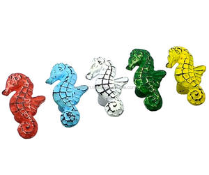 Boutons et poignées en fonte de cheval de mer blanchi décor Shabby Chic pour armoires de cuisine commodes chambres salles de bain et usage extérieur - Product Image 2