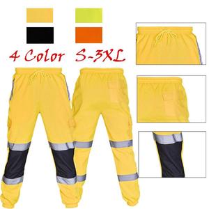 กางเกงจ็อกกิง Hi Vis Viz ผู้ชาย,กางเกงต่อสู้กางเกงใส่ทำงานกางเกงจ็อกเกอร์ - Product Image 4