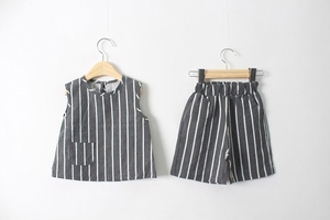 Moshi-Conjunto de ropa a rayas, gris/gris - Product Image 3