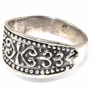 De moda blanco negro plata oxidada plata forma de hoja de Plata de Ley 925 anillo de plata joyería de plata fina fresca joyería de plata - Product Image 2