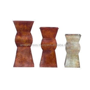 Florero de metal martillado de alta calidad Tamaño personalizado Forma Color Vajilla de metal - Product Image 6