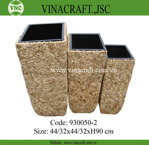 Maceta rectangular de jacinto de agua en fibra de planta de gran tamaño utilizada con flor/planta verde de todos los tamaños según se requiera piso Europa - Product Image 4