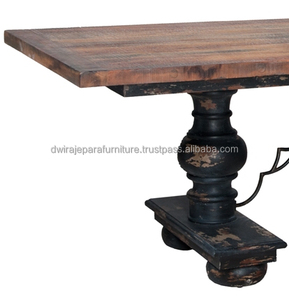 อินโดนีเซียเฟอร์นิเจอร์-มิลานมะฮอกกานีชนบทวินเทจฝรั่งเศสแกะสลักเฟอร์นิเจอร์โต๊ะรับประทานอาหาร - Product Image 2