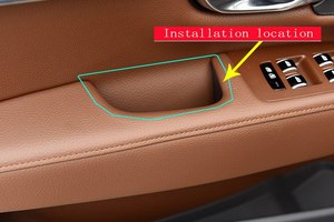 2 pz Nero Maniglia Della Porta Anteriore Contenitore di Scatola di Immagazzinaggio Del Supporto Del Vassoio Per <span class=keywords><strong>Volvo</strong></span> S90 <span class=keywords><strong>Accessori</strong></span> Auto Per Guida A Sinistra - Product Image 6