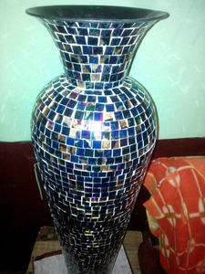 <b>Mosaic</b> <b>Vase</b> for Stylish Home Made by Hand - Product Image 2