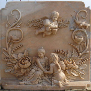 Patung Dekorasi Taman Ukiran Malaikat, Patung Seni Tembok <span class=keywords><strong>Relief</strong></span> Anak - Product Image 2