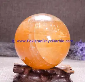 Piedra pulida naranja de calcita, de la mejor calidad, de Pakistán