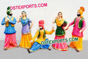 Cultura Punjabi Kiklee jugando estatuas de fibra cultura Punjabi tradicional estatua de fibra para la venta boda bienvenida estatua Decoración - Product Image 5