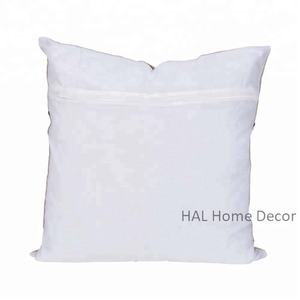 Funda de cojín de algodón Jaipuri con diseño étnico Rajasthani ligero, estampado Floral bordado a mano para hoteles de sala de estar - Product Image 2