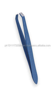 Pincettes à sourcils à pointe inclinée, marque privée avec poignée conçue en pétale, type incurvé solide, toutes finitions, pincettes pour sourcils - Product Image 2