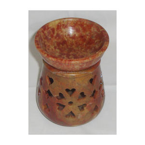 Exportateur indien de brûleur à mazout d'arôme en stéatite fait à la main diffuseur d'huile aromatique brûleur à mazout de parfum utilisé pour la maison et le cadeau d'affaires - Product Image 1