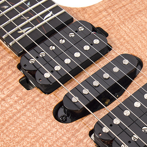 Fábrica de toreros de Arce flameado de 6 cuerdas Guitarra eléctrica de alto nivel Instrumentos de cuerda con diapasón de ébano - Product Image 3