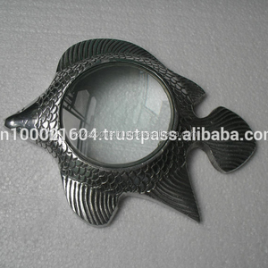 แว่นขยายรูปปลาทำจากอลูมิเนียมใช้ตกแต่งแบบทะเลทำด้วยเทคนิคการหล่อเครื่องประดับโลหะสำหรับปลา - Product Image 2