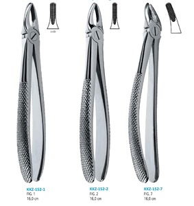 Jeu d'instruments chirurgicaux dentaires avec logo personnalisé Pince manuelle d'extraction de dents (forceps) avec motif anglais Emballage personnalisé - Product Image 1