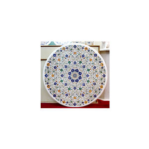 Pure Indian <b>Marble</b> Stone Handmade With Inlay Work <b>Table</b> <b>Tops</b> - Product Image 1