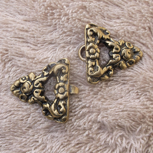Boucle de ceinture en laiton de style viking médiéval TT-6046 fermoirs en cuivre - Product Image 2