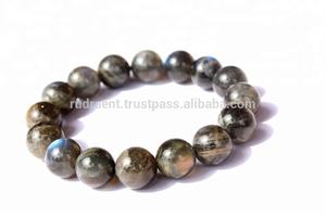 Style bohème 12mm perles de Labradorite rondes Bracelet pierre de cristal de guérison naturelle pour les fêtes et le bouddhisme cadeau - Product Image 5