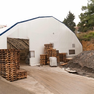Tente d'entrepôt, Structure en acier modulaire, garage - Product Image 1