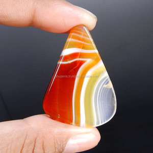 Ágata Roja Natural en Rodajas, 44x31mm, Forma Irregular, 51 Quilates, Gema Suelta Brasileña Ishu Gems para Joyería - Product Image 4