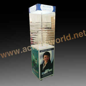 Soporte de mesa acrílico negro, estante de exhibición personalizado para lentes de ojo - Product Image 4