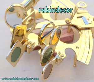 Victoria Sextant เรือเดินสมุทรทองเหลืองโบราณ sextants คลาสสิก remake Marine - Product Image 5