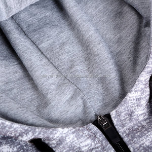 Sudadera con capucha de alta calidad para hombre, cárdigan con cremallera de algodón y logotipo personalizado con estampado de rayas laterales, sudadera atlética forrada de poliéster ajustada - Product Image 6