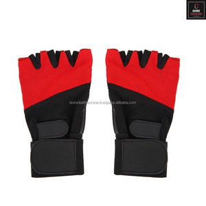 Half-Finger Leather <b>Fitness</b> <b>Gloves</b> for Gym Use - Product Image 3