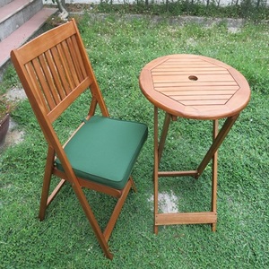 Moderno Acacia Sólido Bistro Set Patio al aire libre Muebles Jardín Sillas plegables Material de madera de ratán de Vietnam - Product Image 1