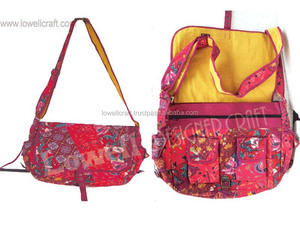 Bolso de hombro de tela de algodón de diseño estilo hip-hop con patrón geométrico y bordado para todas las estaciones modelo BRD02169 - Product Image 2