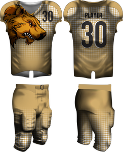 Uniforme de Football américain pour jeunes, logo d'équipe personnalisé avec nom, en sergé, vente en gros de Style de broderie, pour jeunes - Product Image 4