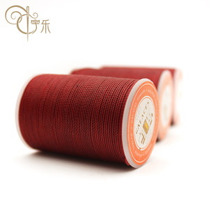 Fil ciré rond en polyester de 0,55 mm, fil à coudre en polyester haute résistance, fil ciré pour cuir cousu à la main - Product Image 2