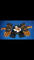 Guantes de Fútbol Americano Ligeros Personalizados Unisex, Agarre Transpirable, Material de Poliéster/Algodón/Metálico para Deportes