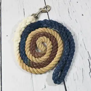 High Quality <b>Dog</b> <b>Leash</b> Ombre, Cotton Rope, Multi Color Lead - Product Image 1