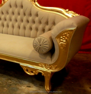Indonesia Furniture - Classic Mahogany <b>Sofa</b> Furniture - <b>Gold</b> Wedding <b>Sofa</b> Mahogany Furniture - Product Image 5