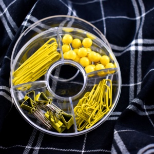 Doreen — boîte à baguettes Vintage, la dernière chance robe pour acheter des clips très mignons en papier jaune, épingles, papeterie - Product Image 4