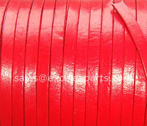 Correas de cuero recubiertas, cordones planos de cuero, cordón trenzado, accesorios, fabricación de joyas, collares, bolsos, ropa, zapatos - Product Image 1