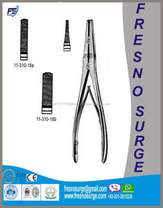 การผ่าตัดกระดูกจับยึด20.5ซม./7สแตนเลส,เครื่องมือศัลยกรรมกระดูกคีมอุปกรณ์เสริมคีมจมูกแบน, - Product Image 4