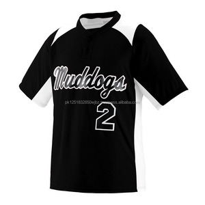 เสื้อเบสบอลดีไซน์ล่าสุด แบบยูนิเซ็กซ์ ออกแบบเองได้ ระบายอากาศ แห้งเร็ว ไซส์ใหญ่ ต้านเชื้อแบคทีเรีย คอวี ผ้ายืดสแปนเด็กซ์/โพลีเอสเตอร์ - Product Image 1