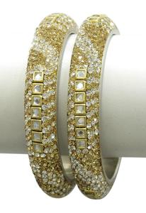 Bracelet indien en verre et Zircon, fin, en métal, nouvelle collection - Product Image 5