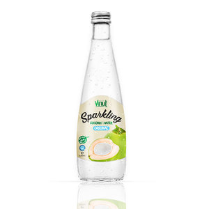 Botella de vidrio de 330ml Agua de coco con gas real con jugo de mango - Product Image 5