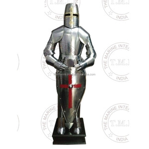 Armure faite à la main en acier Costume de chevalier Bataille Wearable Armour Suit Medieval 18 Gauge Solid Home/office Decor Statues India 1 Color N/A - Product Image 2