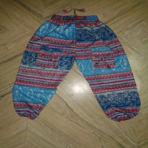 Nouveaux pantalons/pantalons de harem pour femmes respirants d'été, 100% coton, couleurs mélangées, fermeture à cordon, fournisseur en gros d'Inde - Product Image 2