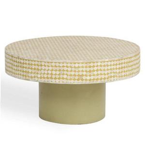 โต๊ะกาแฟสไตล์โมเดิร์นพร้อมกระดูกและโลหะสำหรับโฮมออฟฟิศ - Product Image 1