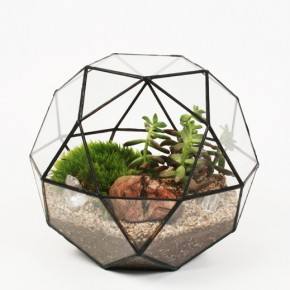 Vente en gros de boîtes à bijoux géométriques en verre pour décoration de mariage, bureau et maison - Product Image 6