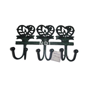 Crochets muraux en aluminium et métal pour salle de bain et cuisine Décoration murale Crochet à vêtements à double paroi Lanterne murale Sac - Product Image 5